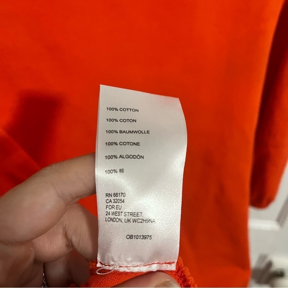 Anthropologie Orange Anais Tunic Dress Small F - Picture 5 of 11
